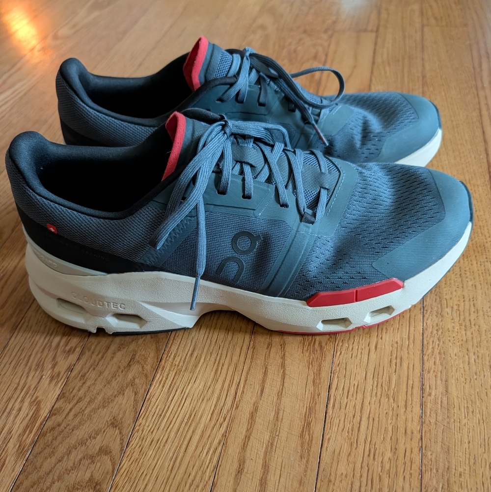 Men's On Cloud Pulse, Stone/Red, 11.5 US - Picture 3 of 8